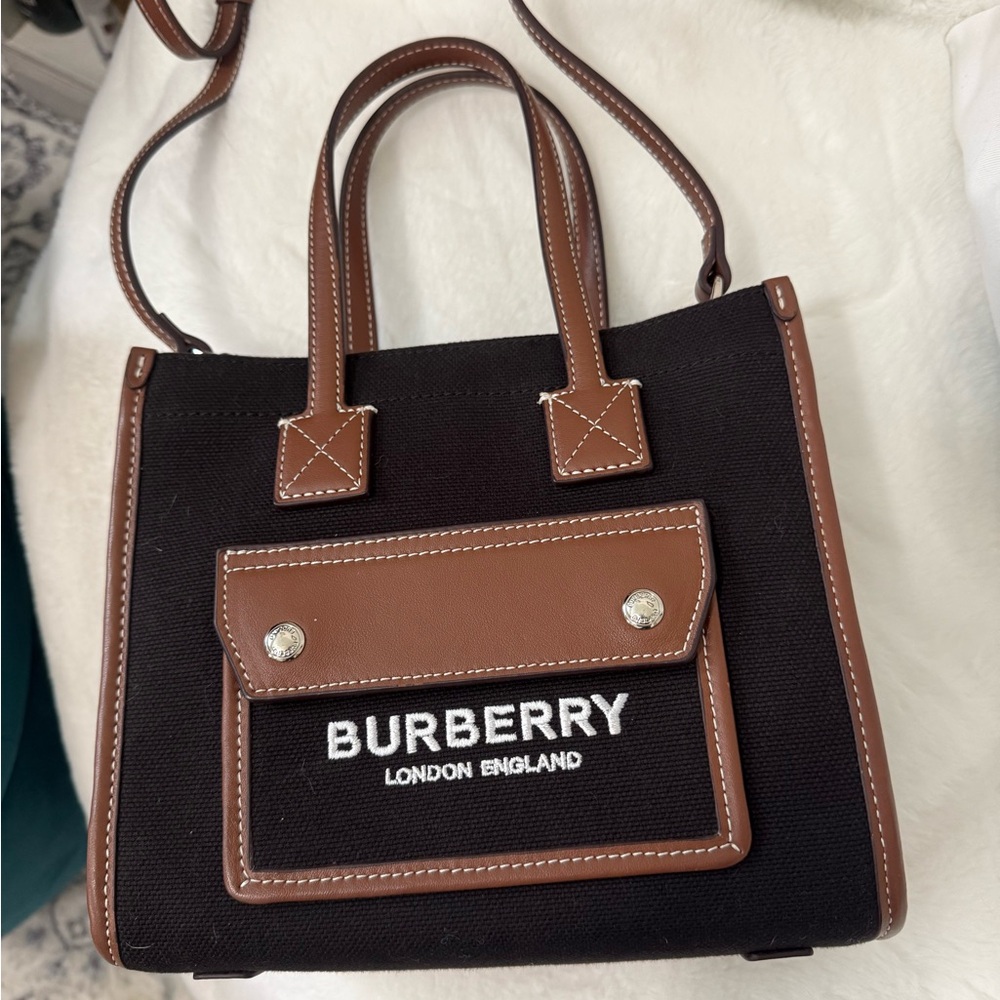 Burberry Black and Brown Crossbody Bag